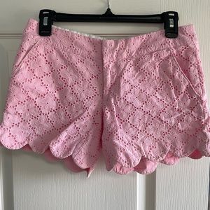 Lilly Pulitzer pink eyelet shorts